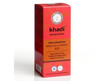 Khadi hajfesték por vörös (henna+amla+jatropha), 100 g