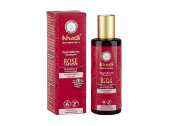 Khadi sampon rózsa sérült, száraz hajra, 210 ml