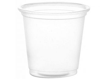 Műanyag átlátszó pohár 1dl 50db/cs