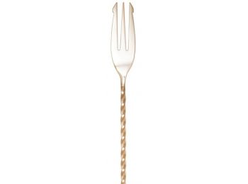 Bárkanál japán trident villás végű arany 40cm