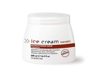 Inebrya Ice Cream Keratin Restructuring hajpakolás, 500 ml