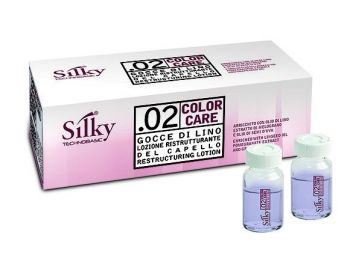 Silky Color Care Gocce Di Lino hajújraépítő ampulla fest