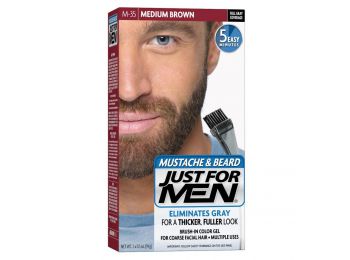 Just for Men szakáll és bajusz színező, középbarna M-35