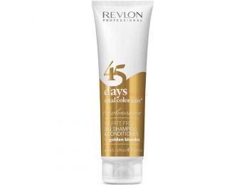 Revlon 45 Days Golden Blondes szulfátmentes sampon aranyszőke hajra, 275 ml