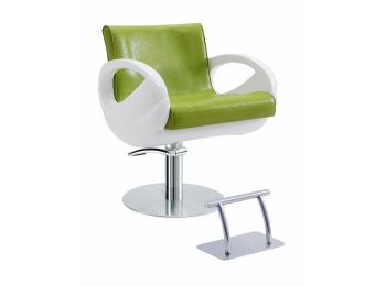 Salon Oscar zöld-fehér hidraulikus fodrász szék SX-635A