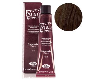 Lisap Man ammóniamentes hajfesték férfiaknak 60 ml, 6 sötétszőke