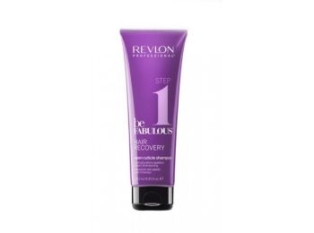 Revlon Be Fabulous szalonkezelés 1. lépés Hair Recovery kutikula-nyitó sampon, 250 ml