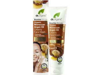 Dr Organic Argán olaj krémes arclemosó, 150 ml