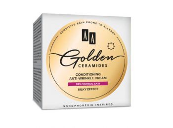 AA Golden Ceramides ránctalanító nappali arckrém száraz és normál bőrre, 2 ml