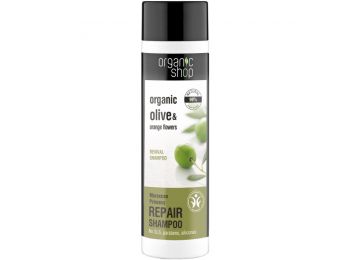 Organic Shop regeneráló sampon bio olivaolajjal és narancsvirággal, 280 ml
