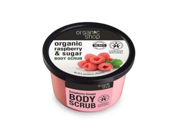 Organic Shop bőrradír bio málnával, 250 ml