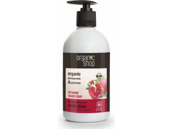 Organic Shop Gránátalma ölelés vitaminos folyékony kézmosó szappan, 500 ml