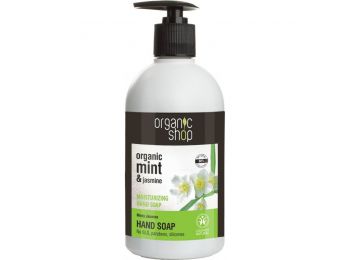 Organic Shop mentás jázmin hidratáló folyékony kézmosó szappan, 500 ml