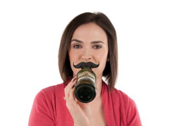 Sörösüveg jelölő party szett bajusz forma 6db/cs