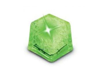 Világító jégkocka 28x28mm zöld