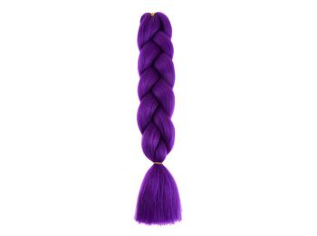 Afro szintetikus haj, 60 cm, 100 g, püspöklila