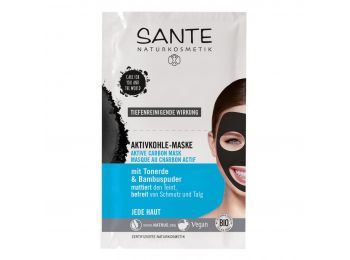 Sante aktív szenes mélytisztító maszk, 2 x 4 ml