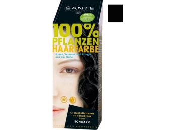 Sante Növényi hajfesték por fekete, 100 g