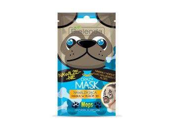 Bielenda Crazy Mask hidratáló hatású Mopsz fátyolmasz