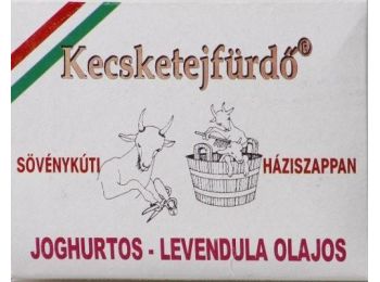 Kecsketejfürdő Sövénykúti joghurtos-levendula olajos háziszappan, 100 g