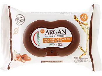 Equilibra argán sminklemosó kendő, 25 db