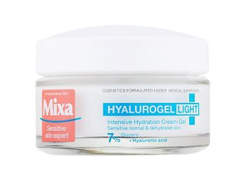 Mixa Hyarulogel Light intenzív hidratáló krém érzékeny és vízhiányos bőrre, 50 ml