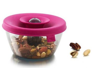 Vacu Vin PopSome tároló-adagoló 0,5L pink