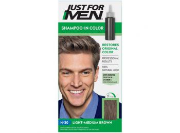 Just for Men Shampoo-In hajszínező, világos közép barna H-30
