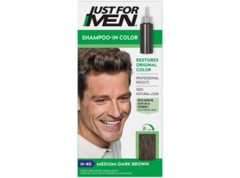 Just for Men Shampoo-In hajszínező, közép sötét barna 