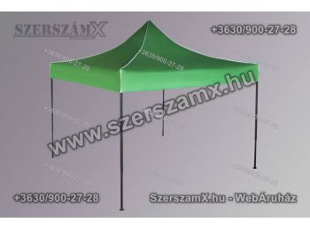 Összecsukható rendezvénysátor, 3 × 3 m, zöld SAproduct