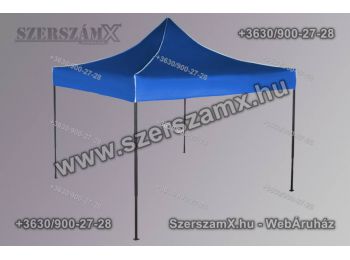 Összecsukható rendezvénysátor, 3 × 3 m, kék