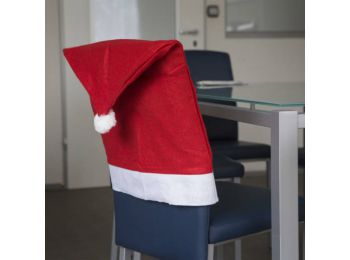 Székdekor - Mikulás sapka