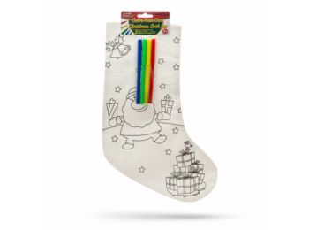 Színezhető mikulás zokni