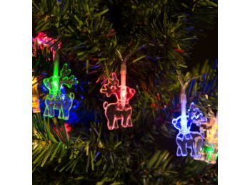 Fényfüzér -LED- Rénszarvas