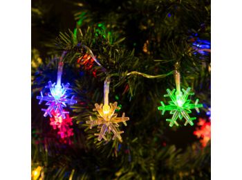 Fényfüzér - LED - Hópihe