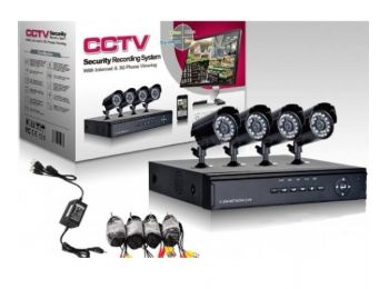 Komplett megfigyelő rendszer (4 kamerás)