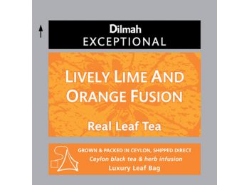 Dilmah Lively Lime and Orange fusion lime és narancs ízesítésű fekete tea 50db/cs