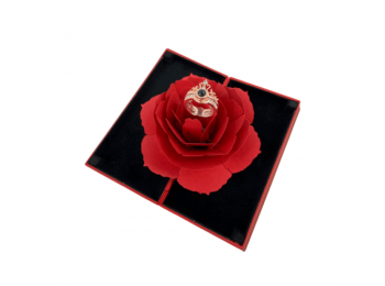 100% szerelem gyűrű rózsabox
