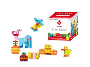 75 részes állatos építőkocka készlet