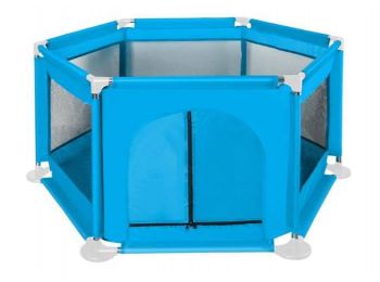 Hordozható baba járóka, utazó ágy- kék