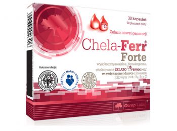 Szerves kötésű vaskapszula folsavval, C-, B6, B12-vitaminokkal - Chela-Ferr® FORTE