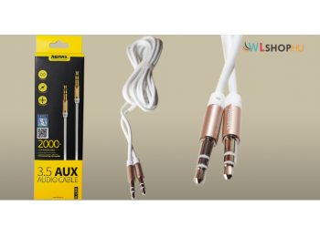 Remax 3.5 mm Aux audio kábel RL-L200 - fehér & arany