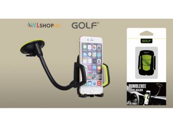 Golf flexibilis autós telefontartó - univerzális - fekete