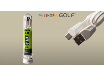Golf USB C kábel 2.4A – adat/töltőkábel – fehér