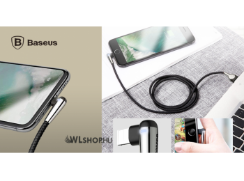 Baseus Gamer Lightning adat/töltőkábel 1,5A 2m - Fekete