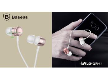 Baseus vezetékes fülhallgató/headset Encok H04 - Rosegold