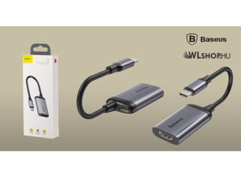 Baseus Enjoyment USB Type-C HUB - 4K HDMI konverter szürke