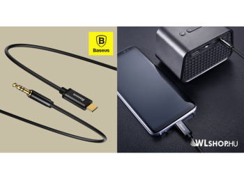 Baseus audio kábel USB-C / 3,5mm jack 1,2m Yiven M01 – Arany/Fekete