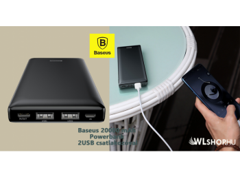 Baseus Mini JA 20000mAh külső akkumulátor - Fekete