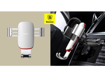 Baseus autós telefontartó CD nyílásba Metal Age - Ezüst